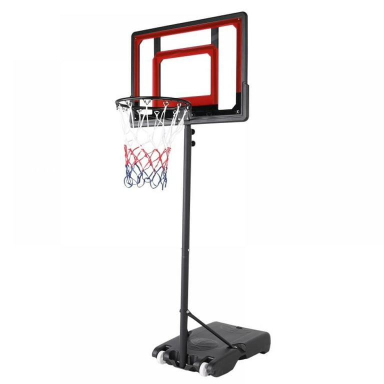 Portable Free Standing Basketball Stand Hoop Goal Adjustable Height Backboard