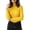 Yellow, variant on Ribbed Sweaters for Women Turtleneck High Collar Long Sleeve Slim Fit Knit Pullover Top Fall Winter Sweater
