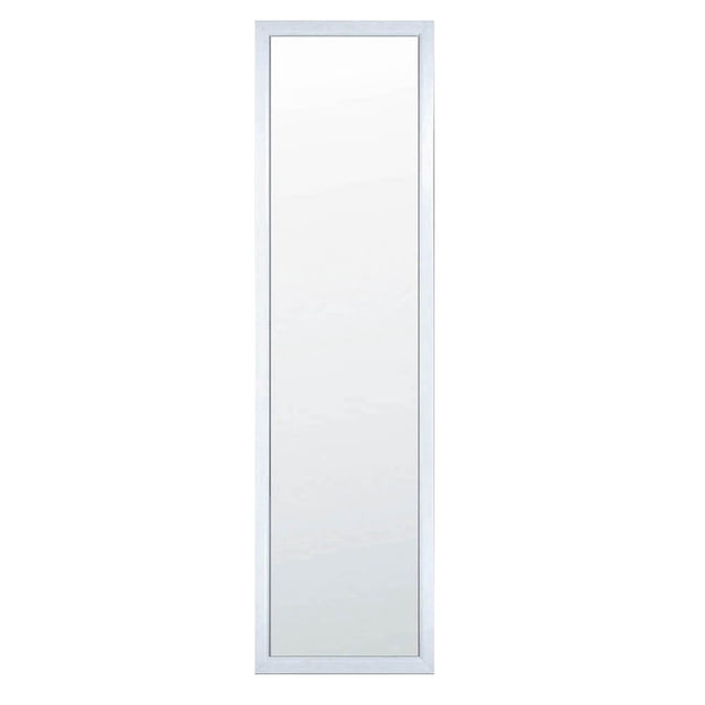 Hometrends Value Door Mirror 14x50in White, Full Length Rectangular Door Mirror, Has Frame, Wall Mounted Mirror