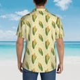 thumbnail image 6 of Goofa Yellow Corn Hawaiian Shirt for Men, Unisex Summer Beach Casual Short Sleeve Button Down Shirts,Aloha Tropical Floral print shirt-3X-Large, 6 of 9