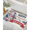 thumbnail image 3 of Area Rug with Tassels 2' x 3', Independence Day Butterfly Kitchen Runner Rug for Hallway Bedroom Throw Rugs, Red Blue 4th of July USA Flag Soft Door Mat for Bathroom Entrance Living Room, 3 of 9