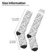 thumbnail image 4 of Fotbe Fish Bones print Women's Men's Novelty Crew Socks Cotton Socks Knee High Socks for Walking,Running,Nurses,Pregnancy, 4 of 8