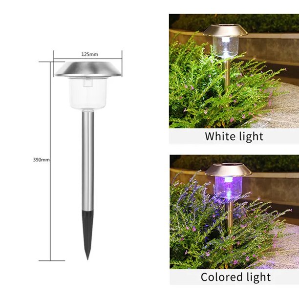 Luces LED solares para exteriores, iluminación de paisaje impermeable, lámpara de Camino para pasarela, césped, Patio, decoración de entrada