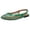 Green, variant on Fishnet Mules Flat Dressy Sandals for Women Fashion Casual Leopard Mesh Square Closed Toe Low Heels Slingback Walking Loafers Summer Shoes 2026 Green Size 8.5