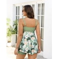 thumbnail image 4 of a.Jesdani Women Plus Size Swimsuit Two Piece Tummy Control Bathing Suits Flowy Tankini Swimwear with Drawstring Boys Shorts Swim Dress Green 2X, 4 of 12