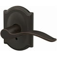 thumbnail image 2 of Schlage Fc172-Pen-Cam Custom Pennant Non-Turning Two-Sided Dummy Door Lever Set - Black, 2 of 7