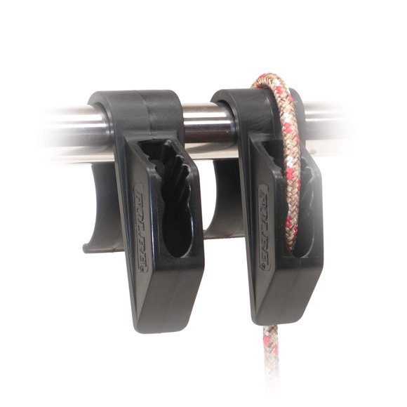 Folbe Clip de Réglage de Porte-Bateau - Convient aux Rails de 7/8 Pouces (22mm) - Noir - (Vendu par Paires)