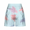 thumbnail image 3 of Hvot&aat Women's Summer Printed Beach Shorts Comfy Drawstring Casual Elastic Waist Shorts Wide Leg Shorts, 3 of 4