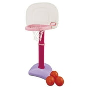 Little Tikes Toy Sports Equipment with Basketball Hoop, Pink