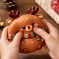 thumbnail image 3 of Christmas Reindeer Squishy Adult Decompression Squeeze Toy Slow Rising Fidget Stress Ball for Teens Kids Anxiety Relief Anti-Stress Travel Portable Desk Decoration Fun, 3 of 4