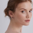 thumbnail image 5 of ChicSilver Women Black Hoop Earrings 925 Sterling Silver Small Leaf Round Huggie Earrings Charm Birthday Christmas Jewelry Gift, 5 of 8