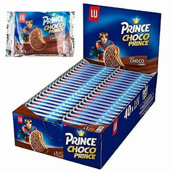 LU Prince Choco Chocolate Biscuits – Box of 40 × 28.5g Bars – Wholesale Snack Pack