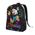 thumbnail image 2 of Cuphead Logo Backpack Lightweight Unisex Basic Daypack Bookbag Laptop Satchel Rucksack For Travel School Office Daily, 2 of 8