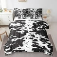 thumbnail image 1 of YST 7Pcs Cowhide Comforter Sets King Size, Black And White Cow Print Pattern Comforter Set Bed In A Bag(1 Comforter, 1 Flat Sheet 1 Fitted Sheet 2 Pillowcases And 2 Throw Pillow Covers), 1 of 4