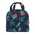 thumbnail image 4 of Insulated Lunch Bag for Women Men ,Photinia Arbutifolia Reusable Cute Lunch Bags for Picnic School Work Office Christmas, 4 of 8