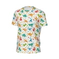 thumbnail image 6 of Wukai Dinosaur Print Men's Short-Sleeved Mesh T-Shirt,Quick-Dry Short Sleeve Workout T-Shirt-XX-Large, 6 of 8