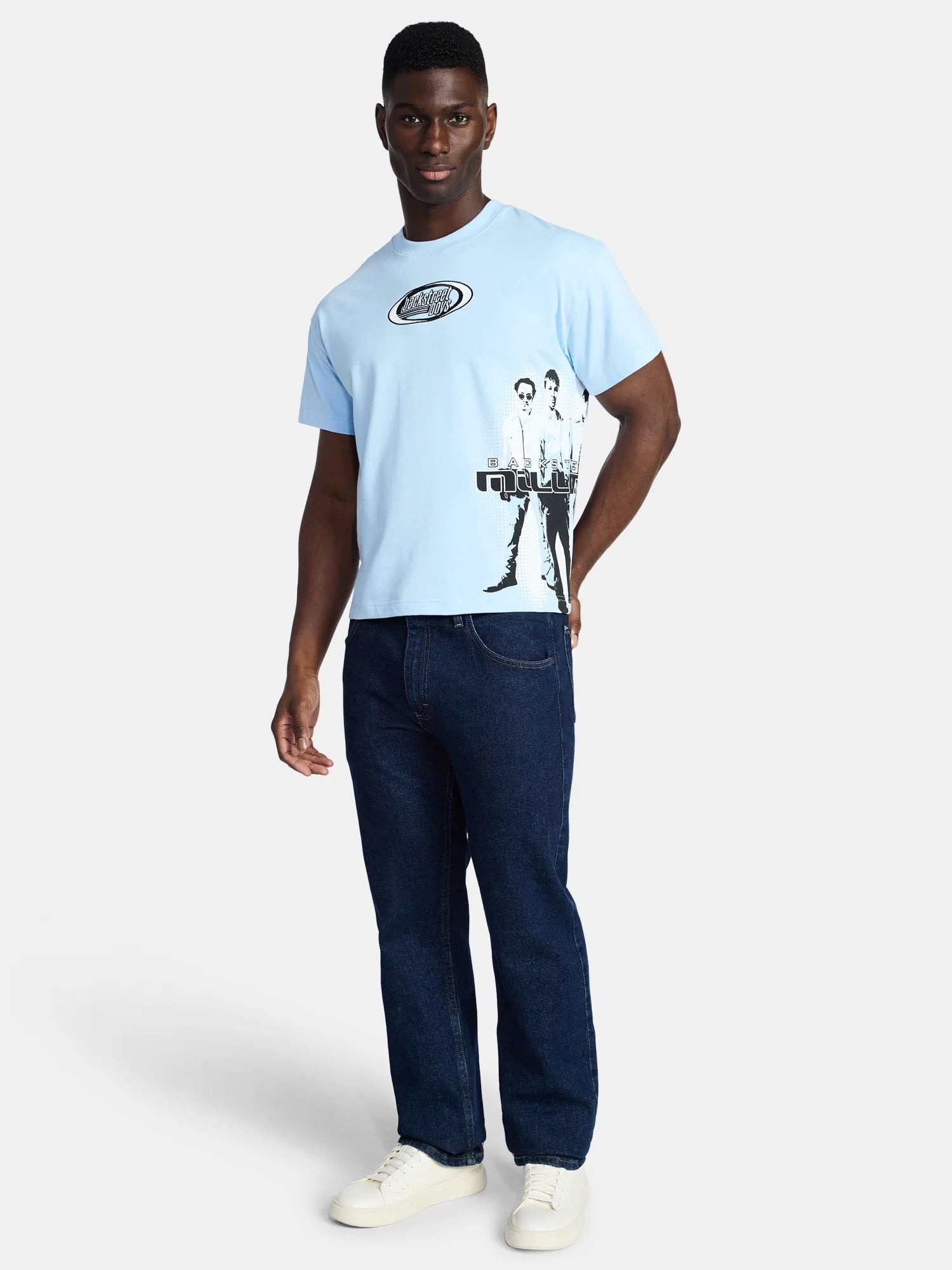 Backstreet Boys Men's and Big Men's Boxy Fit Graphic Tee, Sizes XS-3XL