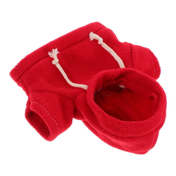 LOLIPPYY Adorable Red Hoodie for Plush Toy Bear with Interchangeable Clothing Ideal for Dollhouse Play