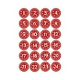 thumbnail image 3 of 50 Pcs DIY Advent Calendars Bags Christmas Drawstring Advent Bags Hanging Advent Calendars Garland Candy Gift Pouch Party Storage Pouch Resusable for Christmas (Red, Number Style), 3 of 6