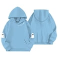 thumbnail image 4 of WAYUTE Sweatshirts for Girls Halloween Oversized Theme Printed Loose Graphic Hoodies Kids Long Sleeve Soft Cozy Warm Fall Outfits Casual Dailywear,Blue,Size 13-14 Y, 4 of 4