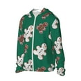 thumbnail image 2 of Sigee Gingerbread Snowman Cookies Print UPF50+ Men's Sun Protection Hoodie Shirt SPF UV Shirt Long Sleeve Fishing Outdoor Lightweight, S-3XL, 2 of 9
