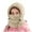 #011-Khaki, variant on hengsof Kids Winter plush Hat,Warm Ski Face Mask Windproof Adjustable Full Cover Neck Warmer for Boys Girls 3-16Y