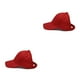 thumbnail image 3 of Guardurnaity Gorra de béisbol Sombrero sin espalda Lavable Unisex Decorativo Atractivo Moda Flexible Cola de caballo Suministros para exteriores Rojo 2piezas, 3 of 6