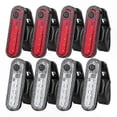 thumbnail image 1 of LED Bike Light Set, 8 Pack Rechargeable Front and Rear Lights for Cycling Safety, 1 of 5
