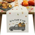 thumbnail image 1 of It's Fall Y'all Table Runners 36 Inches Long Washable Pumpkin Truck Thanksgiving Table Runner for Round Table Kitchen Coffee Dining End Table Living Room Use, 1 of 8