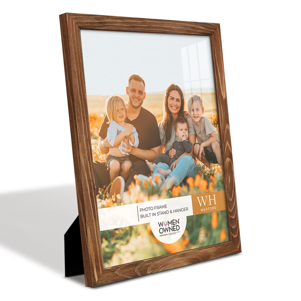 Woodgrain 11 in. x 14 in. Walnut Picture Frame
