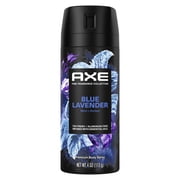 (3 pack) AXE Fine Fragrance Collection Premium Deodorant Body Spray For Men With 72H Odor Protection And Freshness Blue Lavender Infused With Lavender, Mint, And Amber Essential Oils ,4 oz