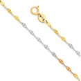thumbnail image 1 of Cadena De Oro Italiano 10k, Grano De Café, 50 Cm Calibre 1mm, 1 of 5