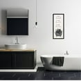 thumbnail image 2 of Stupell Industries Clean Hands Pure Hearts Floral Bathroom Graphic Art Black Framed Art Print Wall Art, Design by Anna LaPoint, 2 of 8