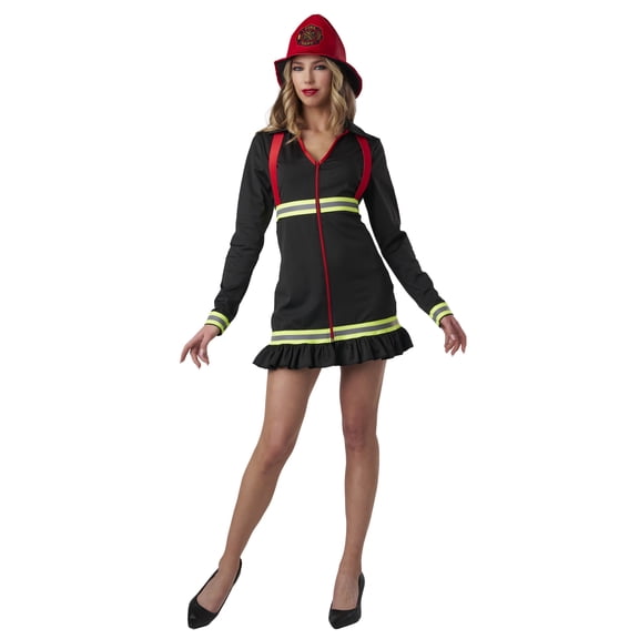 Seasons Sexy Fire Fighter Costume, Halloween Roleplay Parties Dress Up