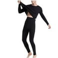 thumbnail image 4 of Chiccall Mens Thermal Underwear Set Crew Neck Long Sleeve Shirt & Legging Cold Weather Base Layer for Men, 4 of 6