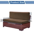 thumbnail image 3 of Camper Cushion Cover Non-Slip RV Dinette Seat Cover for Camper Sofa Bench Polyester Light Brown 1 Set, 3 of 6