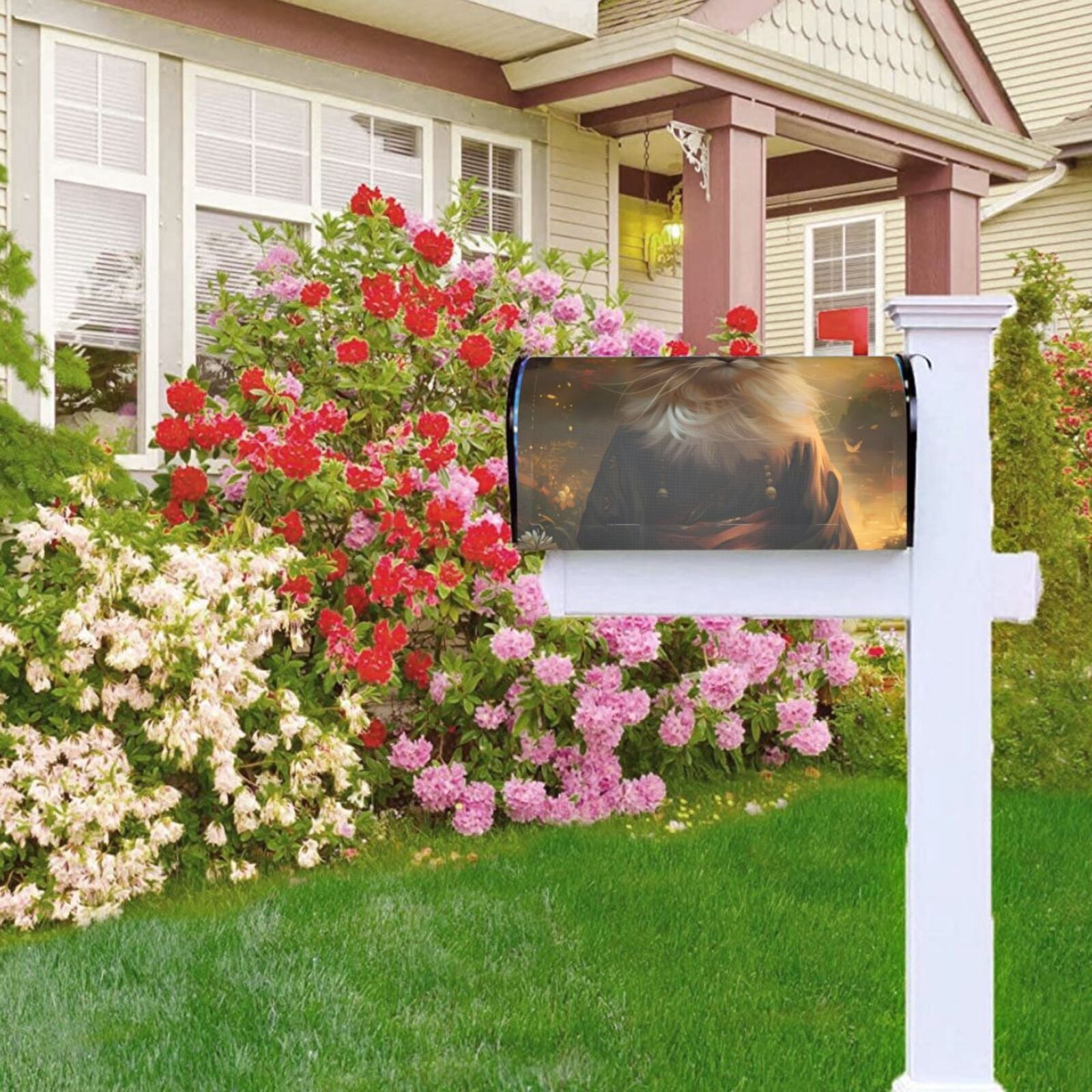 Kdxio Magnetic Mailbox Cover 25.5x21 in Mailbox Cover Outdoor Decoration Holiday Mailbox Covers for Home Garden Yard-25.5x21 in