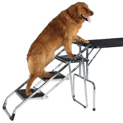 Master Equipment NonSkid 3 Step Pet Stair for Grooming Table and SUV's