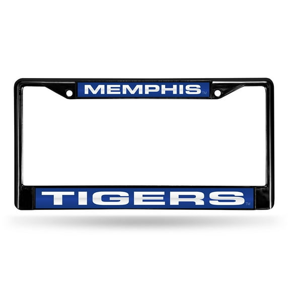 Memphis Tigers Black Metal Laser Cut License Plate Frame