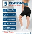 thumbnail image 6 of Nirlon Biker Shorts For Women - High Waisted Womens Workout Shorts Leggings, 6 of 6
