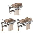 thumbnail image 3 of Stylish Adhesive Towel Rack Without Drilling Required Home Organization, 3 of 17