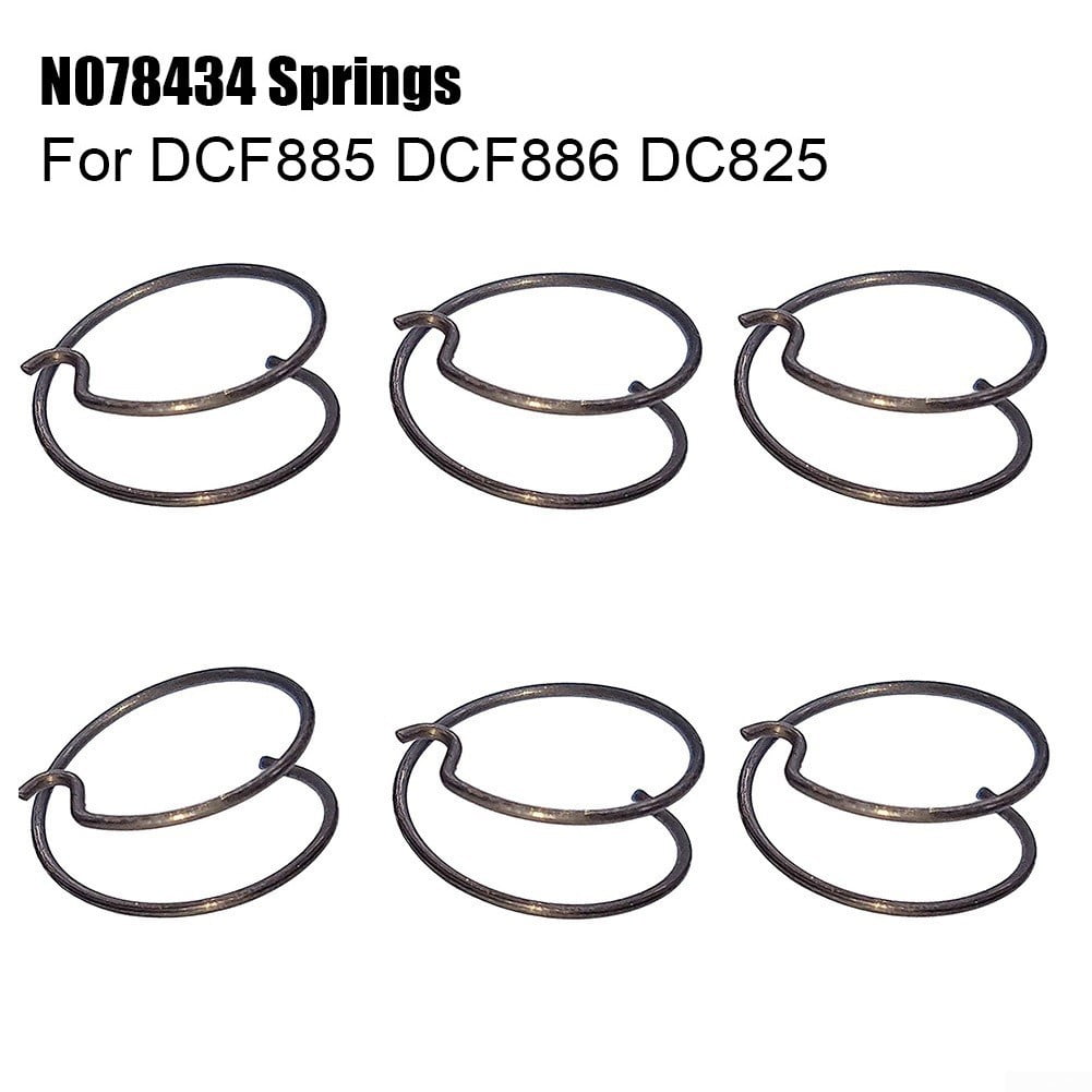 6pcs Springs-Power Tool PARTS For DEWALT 20V Impact Driver DCF885/DCF886/DC825 