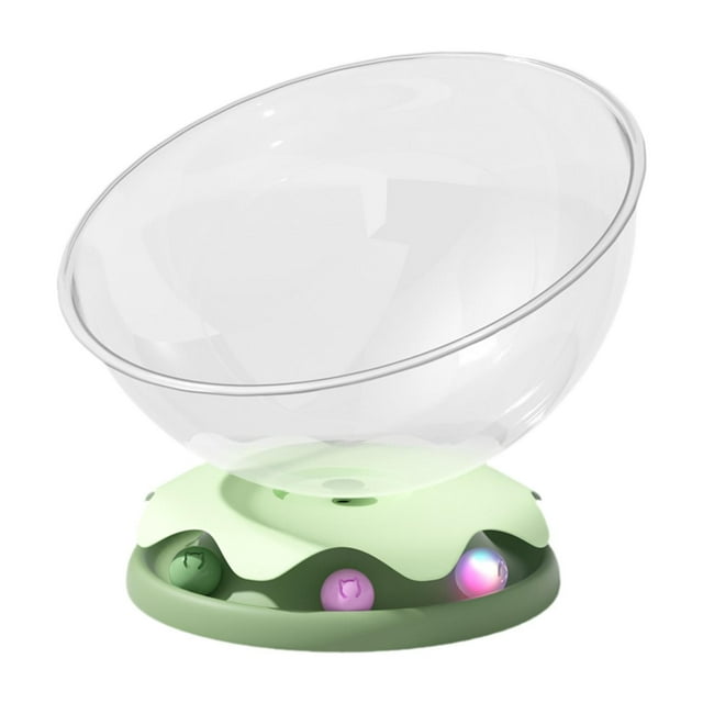 Bunblic Lit Capsule Spatiale pour Chat Lit de Sommeil pour Chat Fournitures Polyvalentes, Transparent Maison Ronde pour Chaton Nid de Sommeil pour Chaton pour Repos Intérieur Dia 37 cm