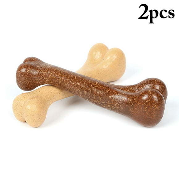 2PCS Dog Bone Toys Realistic Puppy Chew Toys Pet Dog Toys Puppy Teething Toys