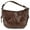 Brown, variant on Synthetic Leather Adjustable Slouch Shoulder Handbag (Women)