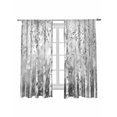 thumbnail image 2 of Sheer Curtains 72 Inches Long, Grey Forest Light Filtering Window Curtains for Living Room/Bedroom, Modern Oil Painting Art Rod Pocket Voile Sheer Curtain Drapes, 52"W x 72"L, 2 Panels, 2 of 8
