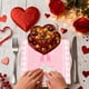 thumbnail image 3 of Lunxisen 96 Pcs WhalinValentine's Day Tableware Set for Red Pink Heart Disposable Party Decorations Paper DinnerwarePlate Napkin for Weddings Anniversary Party Supplies, 3 of 8