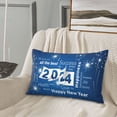 thumbnail image 5 of Goofa Happy New Year 2024 (4) Pattern Pillow Case – Plush & Soft Cushion Cover, Hypoallergenic Throw Pillow Case for Comfortable Sleep with Envelope Closure-20"x30", 5 of 6
