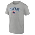 thumbnail image 2 of Men's Heather Gray Chicago Cubs Team Lockup T-Shirt, 2 of 3