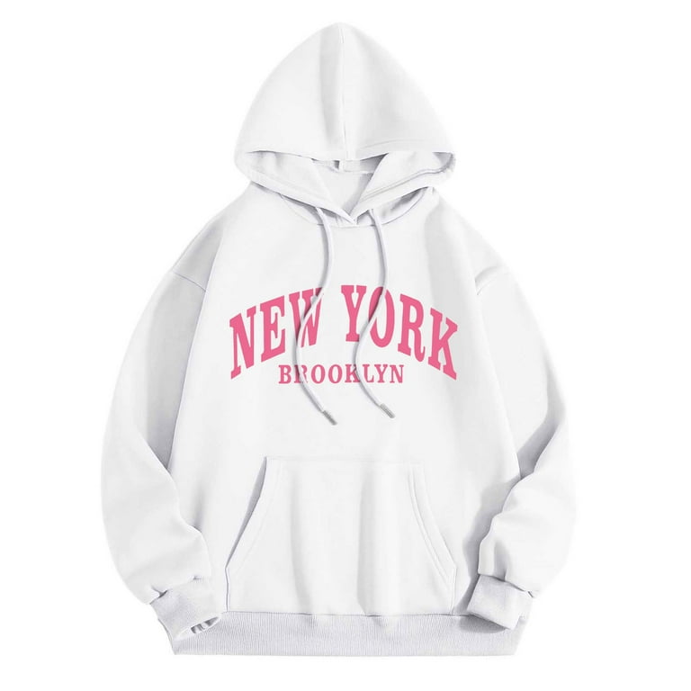 WENWU Hoodies Sweatshirt for Women Long Sleeve Hoodie Pullover